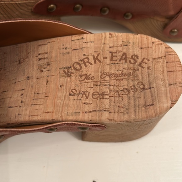 Kork Ease Platform Leather Slides, Size 8 - Picture 4 of 5